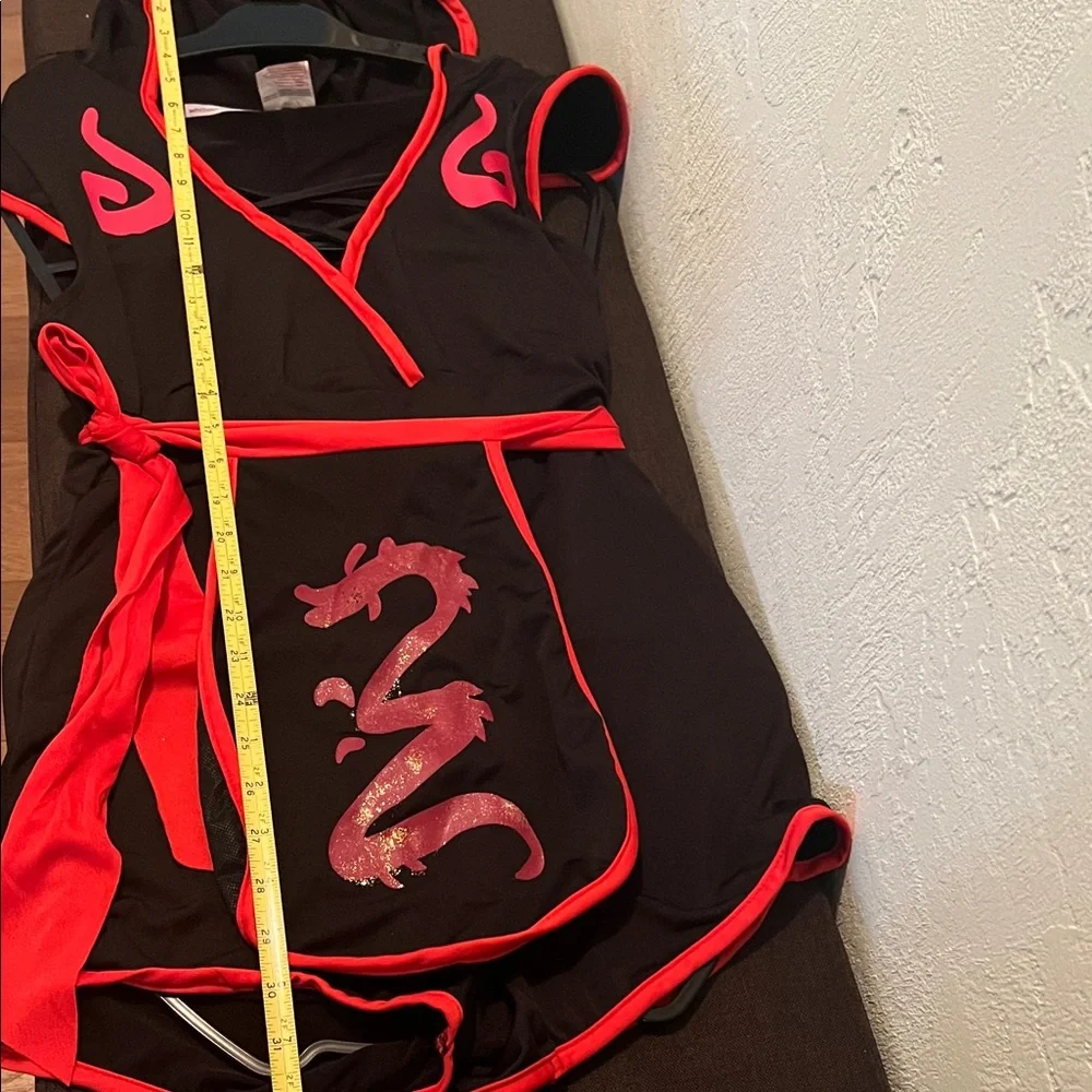 # 0577 + short sleeve jump shorts ninja Black and Red Dragon Costume - Picture 4 of 10